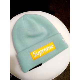 シュプリーム(Supreme)のSupreme ニット帽 ビーニー  アイスブルー(ニット帽/ビーニー)