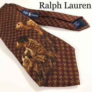 ラルフローレン(Ralph Lauren)の★美品★ Ralph Lauren 犬の柄 ラルフローレン(ネクタイ)