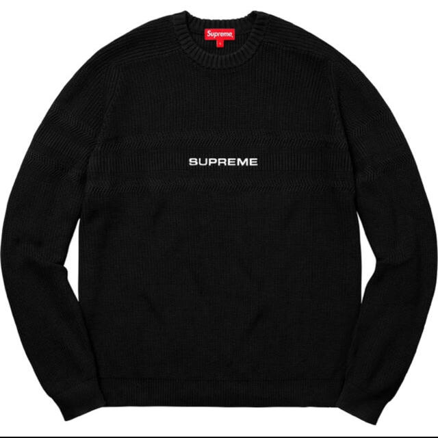 Supreme Chest Stripe Raglan M black