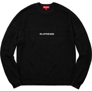 シュプリーム(Supreme)のSupreme Chest Stripe Raglan M black(ニット/セーター)