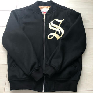 シュプリーム(Supreme)のsupreme old english zip varsity jacket L(ブルゾン)