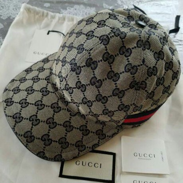 Gucci - GUCCI グッチ GG キャンバス ベースボール キャップ 帽子 Navy の通販 by スギヤマ キミキチ's shop