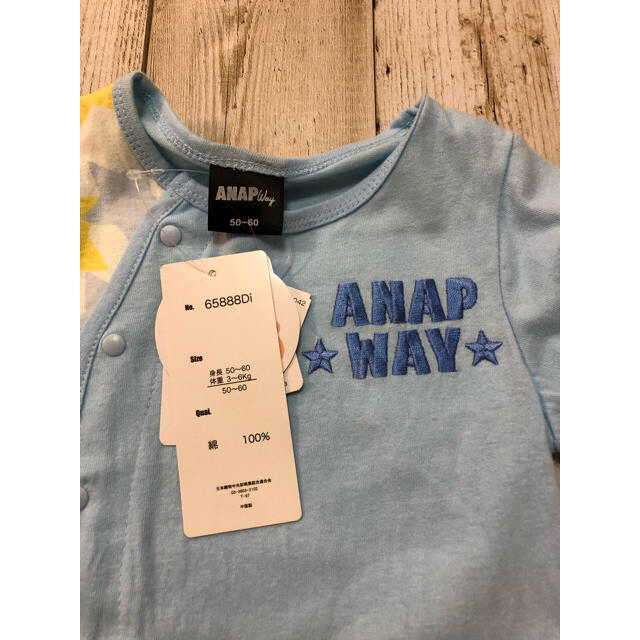 ANAP Kids(アナップキッズ)のANAP ロンパース 50~60 キッズ/ベビー/マタニティのベビー服(~85cm)(ロンパース)の商品写真
