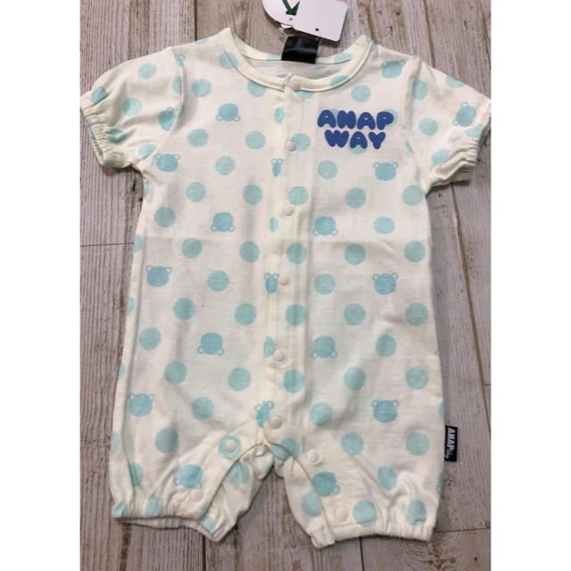 ANAP Kids(アナップキッズ)のANAPロンパース 50~60 キッズ/ベビー/マタニティのベビー服(~85cm)(ロンパース)の商品写真