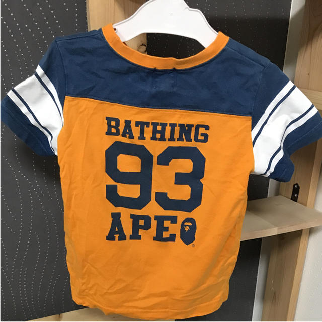 A BATHING APE(アベイシングエイプ)のエイプ キッズTシャツ110 キッズ/ベビー/マタニティのキッズ服男の子用(90cm~)(Tシャツ/カットソー)の商品写真