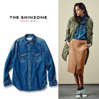 シンゾーン(Shinzone)のShinzone デニム ウエスタンシャツ シンゾーン ヴィンテージ加工 完売(シャツ/ブラウス(長袖/七分))