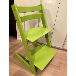 ストッケ(Stokke)のストッケ STOKKEトリップトラップ グリーン✴︎チャイルドチェア 北欧(その他)