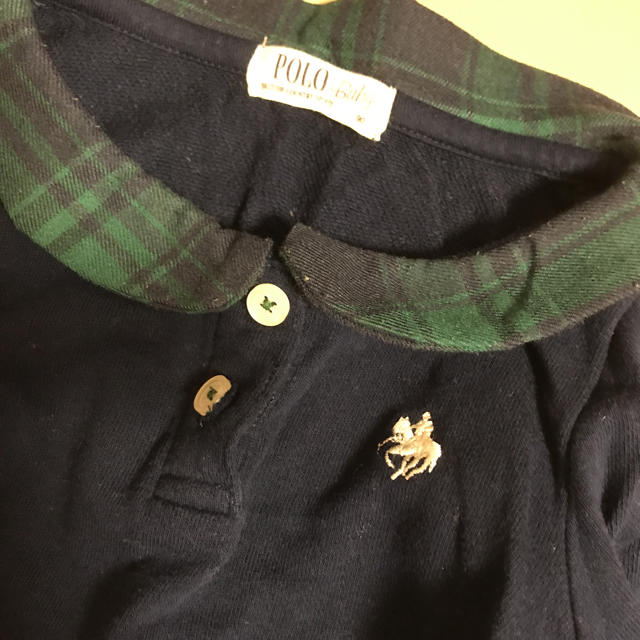 POLO RALPH LAUREN(ポロラルフローレン)のPOLO 切替ワンピ キッズ/ベビー/マタニティのキッズ服女の子用(90cm~)(ワンピース)の商品写真