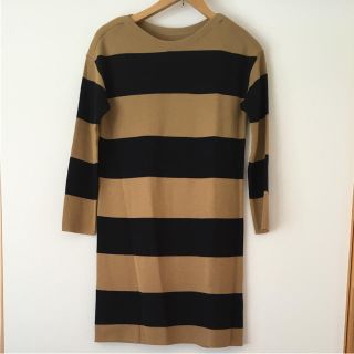 ラウンジドレス(Loungedress)の美品★ラウンジドレスのボーダーワンピース(ひざ丈ワンピース)