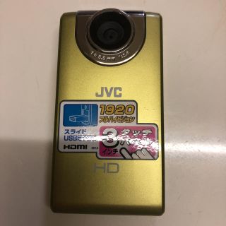 ビクター(Victor)のJVCケンウッド JVC HDメモリーカメラ イエロー GC‑FM2- Y(ビデオカメラ)