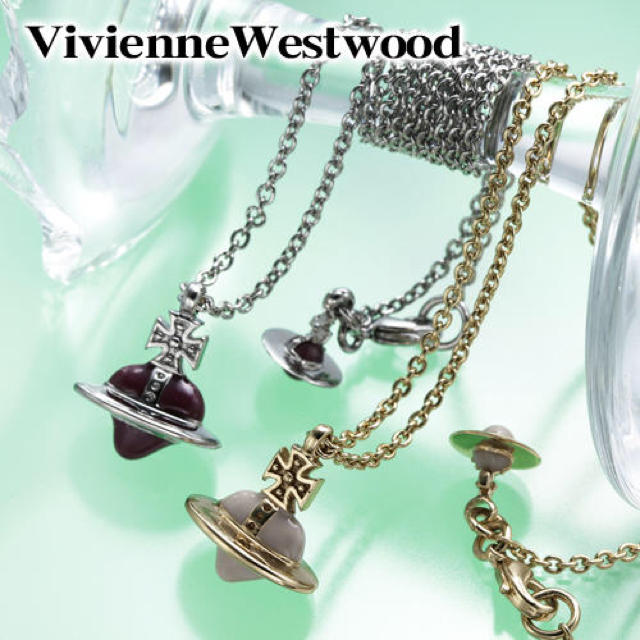 Vivienne Westwood(ヴィヴィアンウエストウッド)のヴィヴィアン セイクリッド ハート ボルドー ネックレス レディースのアクセサリー(ネックレス)の商品写真