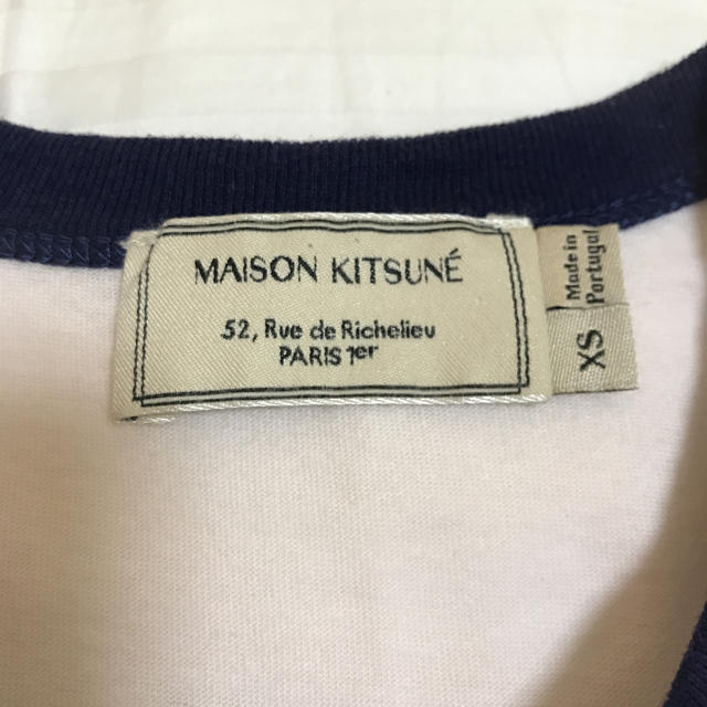 MAISON KITSUNE'(メゾンキツネ)のメゾンキツネ プリントTシャツ XS  レディースのトップス(Tシャツ(半袖/袖なし))の商品写真