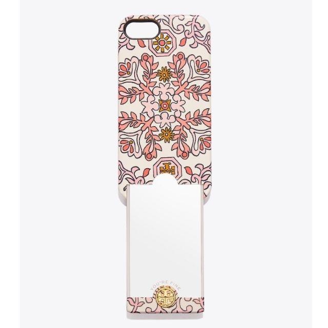 Tory Burch(トリーバーチ)のトリーバーチ★日本未入荷*花柄ミラー付スマホケースiPhone7/8 スマホ/家電/カメラのスマホアクセサリー(iPhoneケース)の商品写真