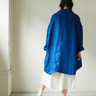 アトリエドゥサボン(l'atelier du savon)の2018SS  リネン 中白　Big カバーオール(スプリングコート)