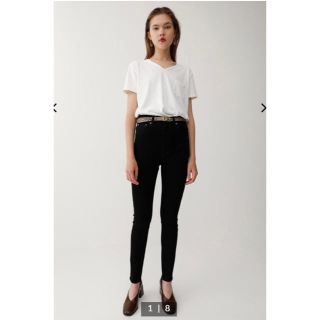 マウジー(moussy)のHW Rebirth BLACK SKINNY  25インチ 新品 moussy(デニム/ジーンズ)