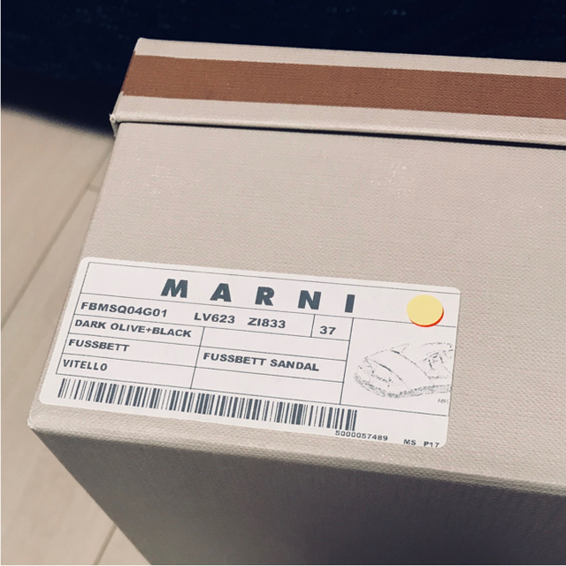 【超美品】MARNI フスベット サンダル 37