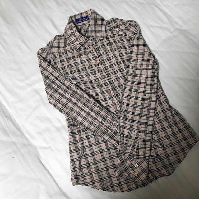 BURBERRY BLUE LABEL(バーバリーブルーレーベル)の【今週末取り下げ】バーバリー チェック柄の長袖シャツ レディースのトップス(シャツ/ブラウス(長袖/七分))の商品写真