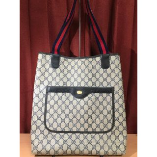 グッチ(Gucci)の美品 old gucci オールドグッチ シェリーライン トートバッグ(トートバッグ)