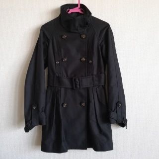 マウジー(moussy)のmoussy　黒ロングコート　サイズ1(ロングコート)