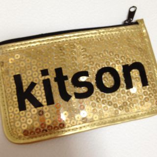 キットソン(KITSON)のKitsonゴールドスパンコールポーチ(ポーチ)