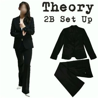 セオリー(theory)の★美品★定価約¥7万★Theory★パンツスーツ★セットアップ★ブラック★2★M(スーツ)