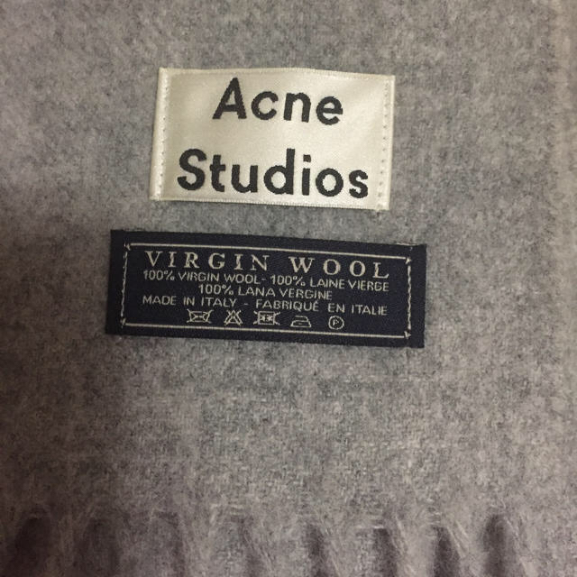 確実正規品】Acne Studios 旧タグ マフラー ライトグレー - マフラー