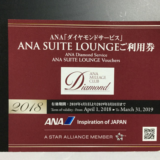 ANA(全日本空輸)(エーエヌエー(ゼンニッポンクウユ))のANA SUITE LOUNGEご利用券 4枚 チケットの施設利用券(その他)の商品写真