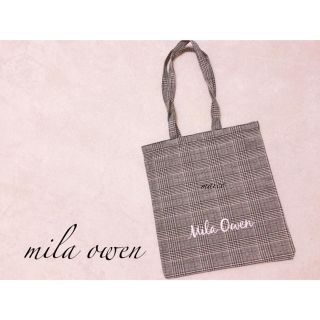 ミラオーウェン(Mila Owen)のmilaowen☆新品グレンチェックトートバッグ(トートバッグ)