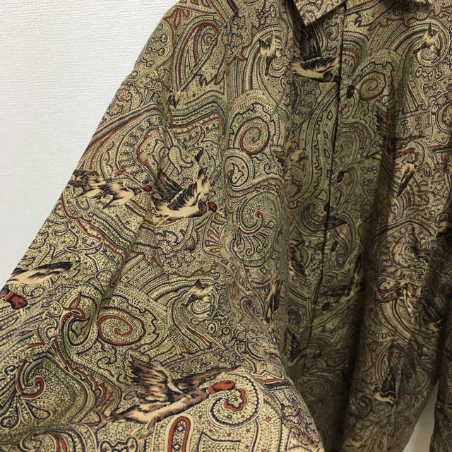 古着  総柄シャツ  90s  菅田将暉 下北沢 柄シャツ  メンズ メンズのトップス(シャツ)の商品写真