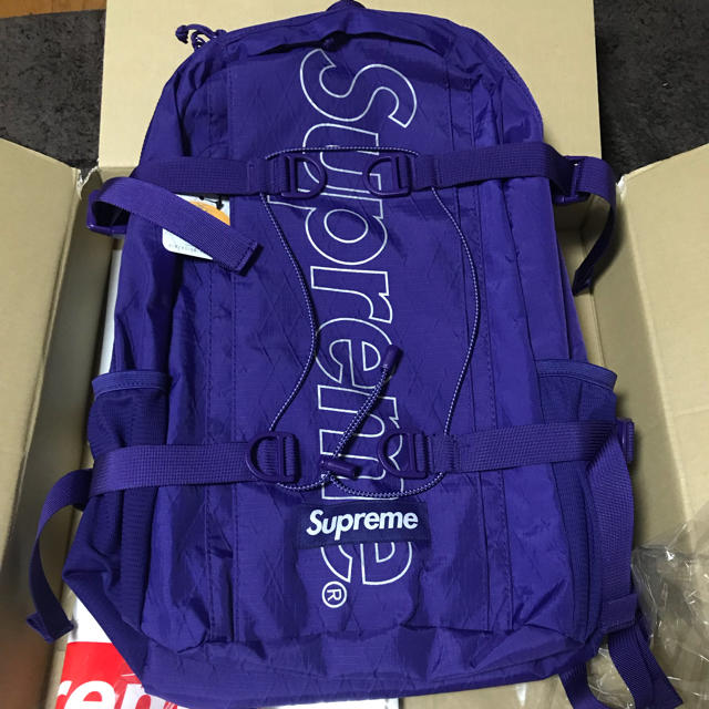 supreme  バックパック   リュック   パープル  紫