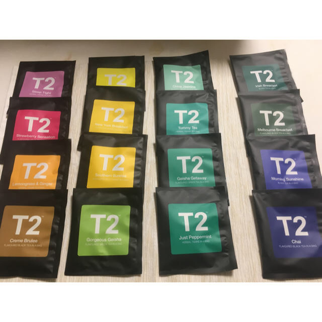 ♫ゆちあ様専用です！②お楽しみ袋オーストラリアの紅茶「T2」のティーバッグ※銘柄 食品/飲料/酒の飲料(茶)の商品写真