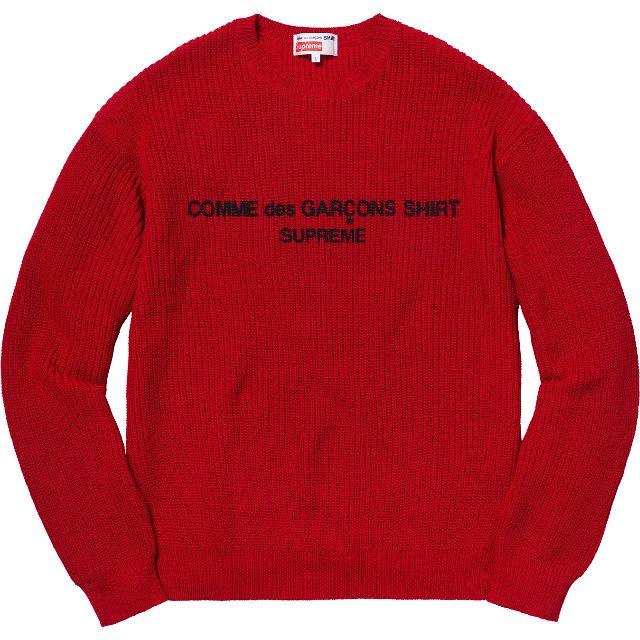 安い品質保証 Supreme Supreme Comme des Garcons Sweater XLの通販 by シモン's shop｜シュプリームならラクマ - 赤 限定品国産