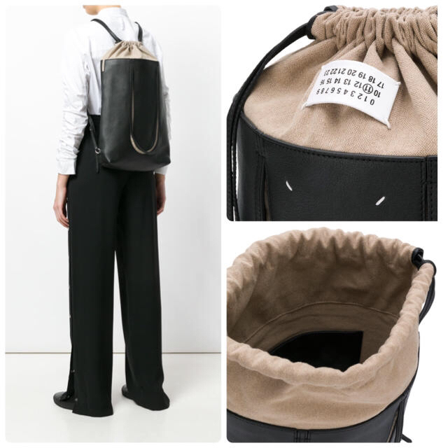 Maison Martin Margiela(マルタンマルジェラ)のレア✨Maison Margiela✨レザーバッグパック🖤新品✨確実正規品✨ レディースのバッグ(ショルダーバッグ)の商品写真