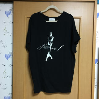 アンティカ(antiqua)の☆antiqua☆ロゴTシャツ 黒(Tシャツ(長袖/七分))