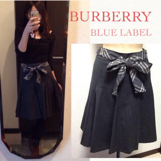 バーバリー(BURBERRY)の美品♡ブルーレーベル フレアスカート♡(ひざ丈スカート)