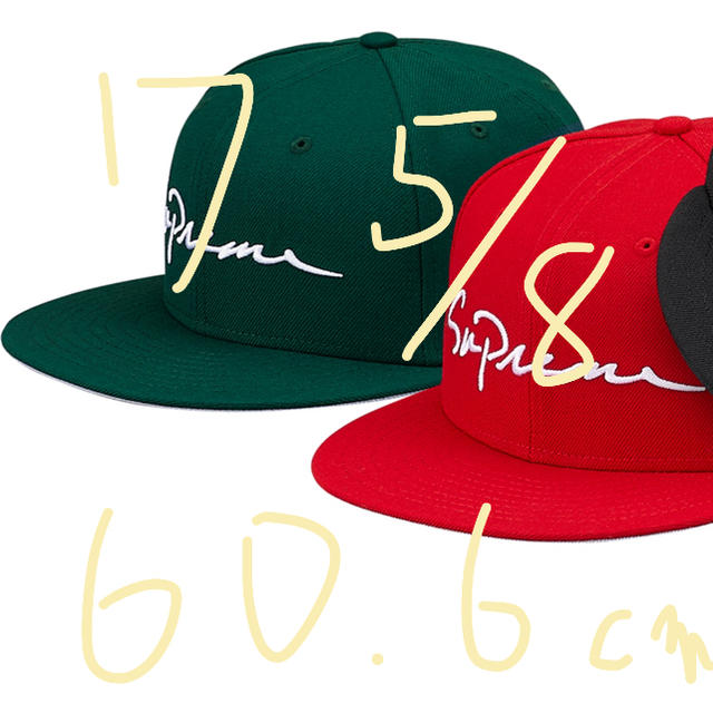 メンズsupreme script new era