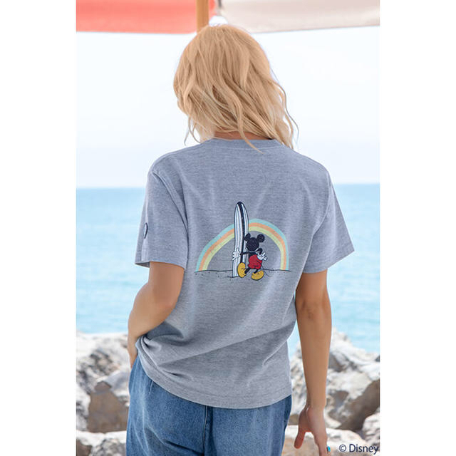 ALEXIA STAM(アリシアスタン)のalexiastam ☆rainbow surf mickey tee アリシア レディースのトップス(Tシャツ(半袖/袖なし))の商品写真