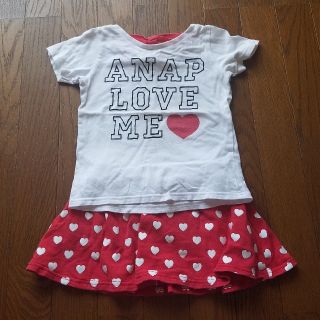 アナップキッズ(ANAP Kids)のANAPセットアップ110cm(ワンピース)