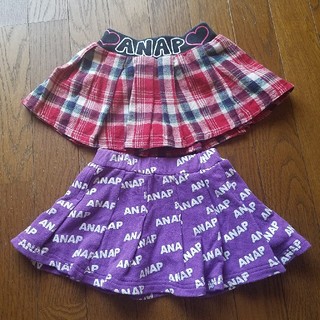 アナップキッズ(ANAP Kids)のANAPのスカート2枚セット100cm(スカート)