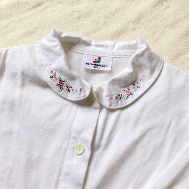 フォーマル 長袖シャツ 100 キッズ/ベビー/マタニティのキッズ服女の子用(90cm~)(Tシャツ/カットソー)の商品写真