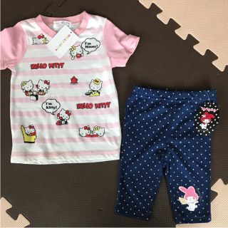 ハローキティ(ハローキティ)のHello kitty Ｔシャツ、My Melodyズボン(Tシャツ/カットソー)