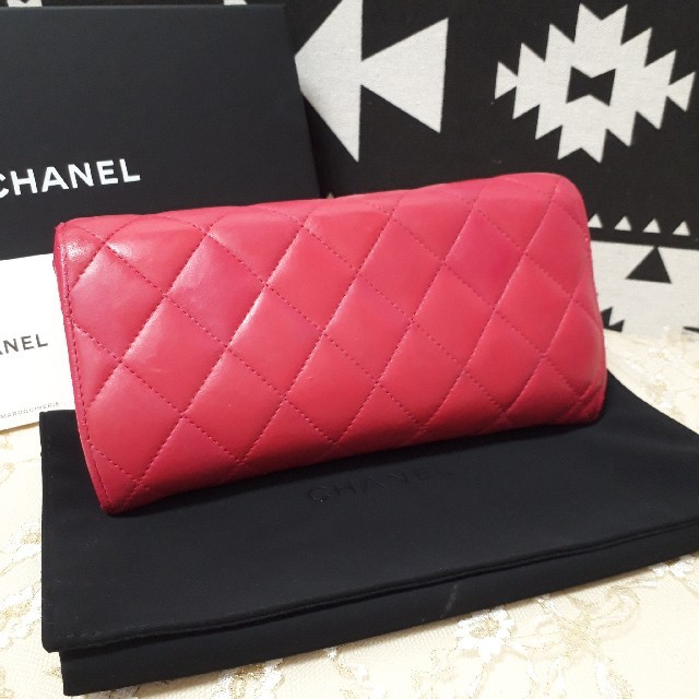 CHANEL　マトラッセ　ピンク　長財布　
正規品