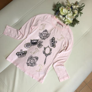 ジューシークチュール(Juicy Couture)の♪ジューシークチュール♪USA製♪S♪淡いピンク(Tシャツ(長袖/七分))
