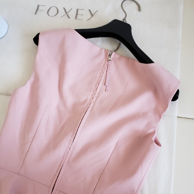 美品✽FOXEY フォクシー フィット&フレアワンピース 美品✽FOXEY フォクシー フィット&フレアワンピース