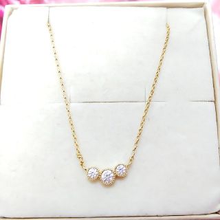 ジュエリーツツミ(JEWELRY TSUTSUMI)のTSUTSUMI 鑑別書付き K18 ダイヤモンドネックレス(ネックレス)