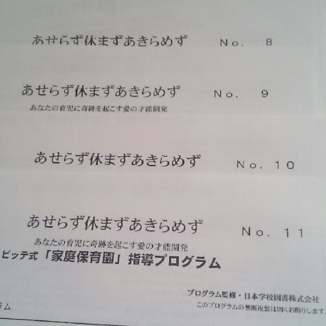 piggie様 指導プログラム 言葉がみるみる増えるカリキュラム 家庭保育園 エンタメ/ホビーの本(語学/参考書)の商品写真