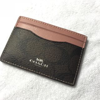 コーチ(COACH)の新品COACH カードケース ピンク(名刺入れ/定期入れ)