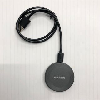 エレコム(ELECOM)のエレコム ワイヤレス充電器 開封済み(バッテリー/充電器)