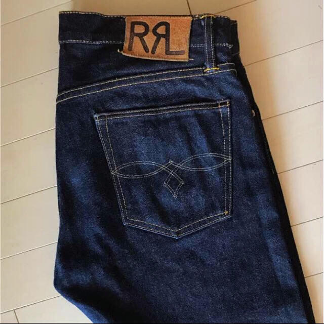 RRL - ラルフローレンRRLダブルアールエルストレートジーンズ33x32セルビッチ濃紺の通販 by 毎日値下げ中 お早めに！｜ダブルアール