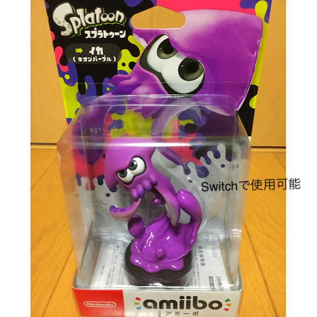 Nintendo Switch(ニンテンドースイッチ)のスプラトゥーン2で使用可能なamiibo【アミーボ】→イカ（ネオンパープル） エンタメ/ホビーのフィギュア(ゲームキャラクター)の商品写真